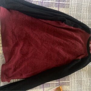 Stylish Burgundy and Black shirt